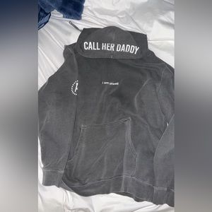Gray Call Her Daddy podcast hoodie